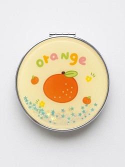 Зеркало-шейкер раскладное "Fruity orange", yellow (7*7 см)