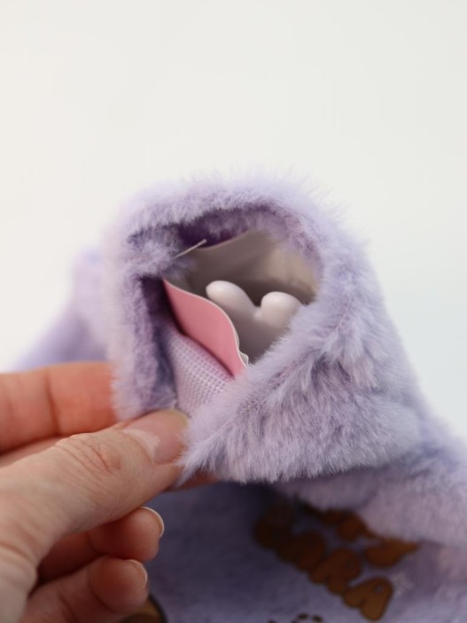 Грелка мини плюшевая "Capybara", purple, 300 мл (20*12 см) 