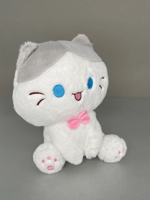 Мягкая игрушка "Cat smiling", grey, 20 см 