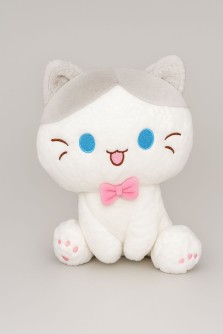 Мягкая игрушка "Cat smiling", grey, 20 см