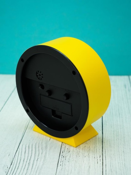Часы-будильник «CLASSIC ROUND», yellow 