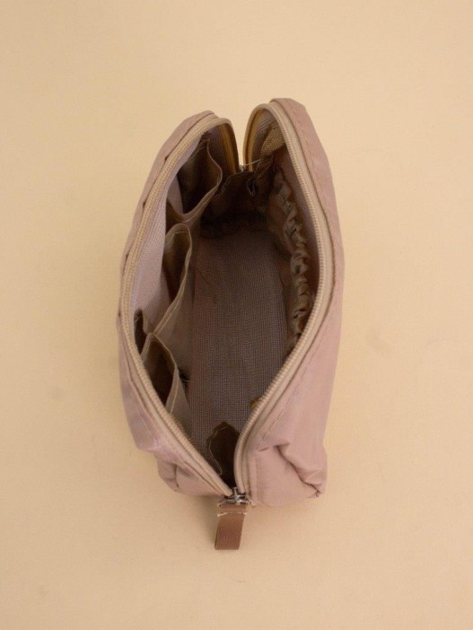 Косметичка - органайзер &quot;With bows&quot; beige, 11*15*7 см 