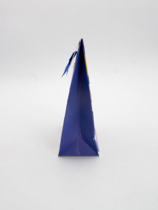 Пакет подарочный (XS) &quot;Big flowers&quot;, blue (12x6x16) 