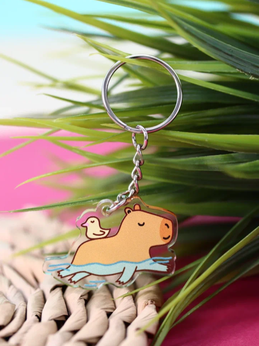 Брелок «Capybara and duck» 