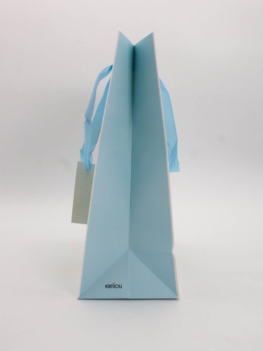 Пакет подарочный «Happy flowers», blue (26*32*12.5) 