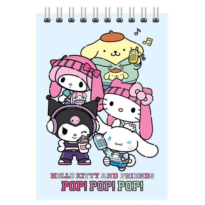 Блокнот А5 &quot;Kuromi POP!&quot;, 60 л, клетка, обложка картон 200 гр/м2, 141*201 мм 