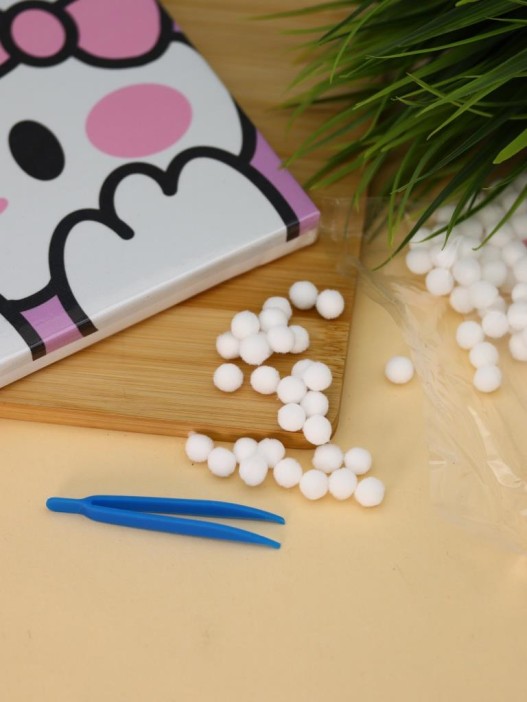 Картина из помпонов на подрамнике Draw Me! «Cute cat», (20 х 20 см) 