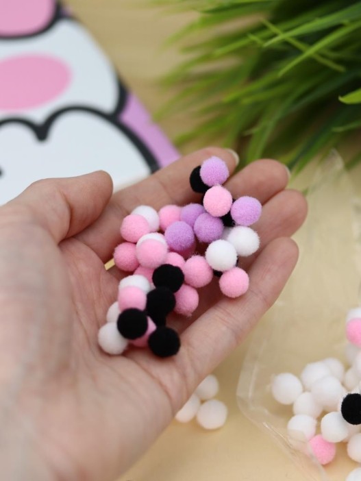 Картина из помпонов на подрамнике Draw Me! «Cute cat», (20 х 20 см) 