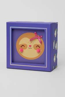 Подарочная коробка «Cute sloth», 17*17*8