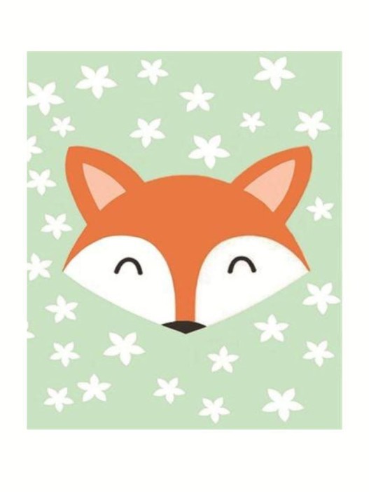 Алмазная мозаика без подрамника &quot;Лиса&quot;, 15х20 см 