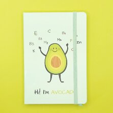 Блокнот (A5) "Avocado, hi!", green (14.5*21)