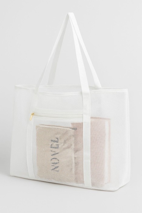 Сумка шоппер &quot;Transparent&quot;, white (47*12*29.5 см) 