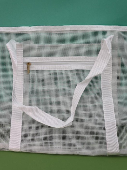 Сумка шоппер &quot;Transparent&quot;, white (47*12*29.5 см) 