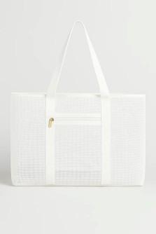 Сумка шоппер "Transparent", white (47*12*29.5 см)