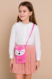 Сумочка плюшевая "Sleeping fox", pink (17*10 см)