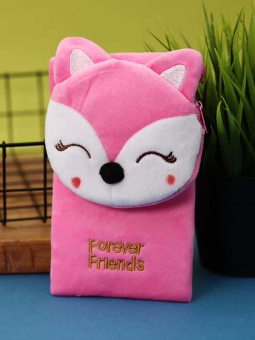 Сумочка плюшевая &quot;Sleeping fox&quot;, pink (17*10 см) 