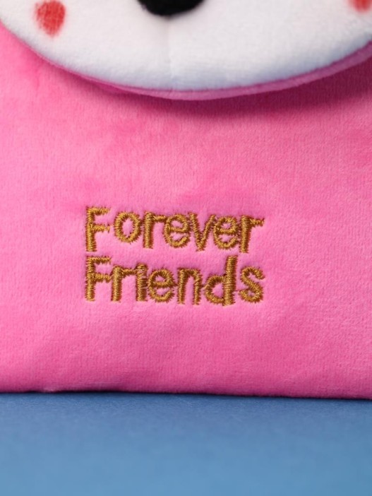 Сумочка плюшевая &quot;Sleeping fox&quot;, pink (17*10 см) 