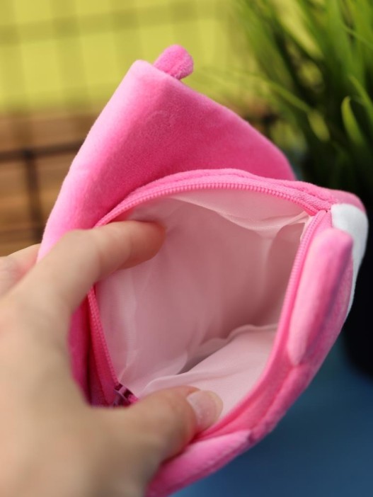 Сумочка плюшевая &quot;Sleeping fox&quot;, pink (17*10 см) 