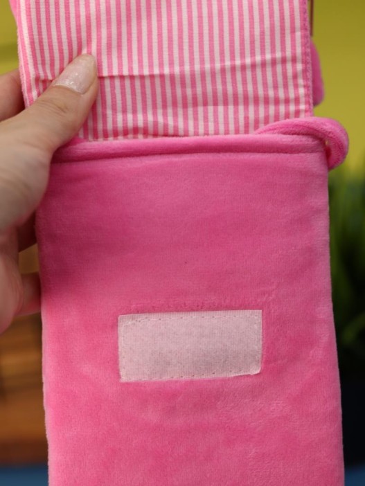 Сумочка плюшевая &quot;Sleeping fox&quot;, pink (17*10 см) 