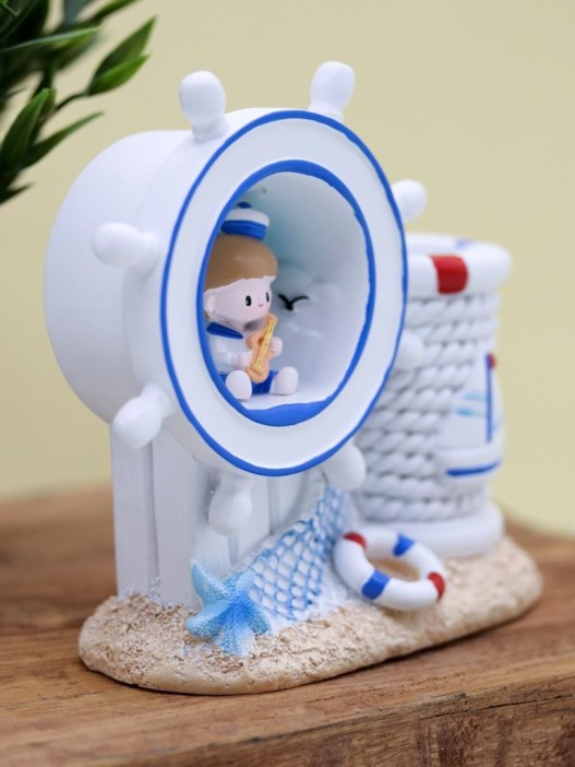 Ночник - подставка для канцелярских принадлежностей «Marine musician», white 