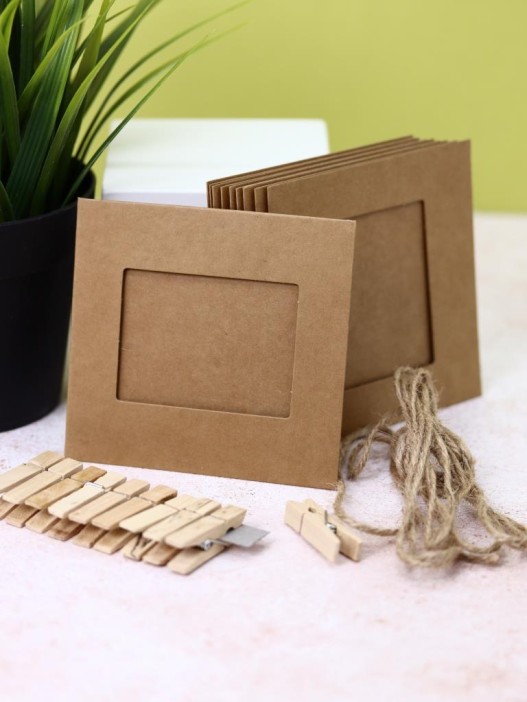 Крафтовые фоторамки «Classic», kraft, 9*9.5 см 