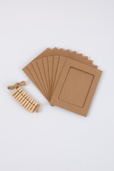 Крафтовые фоторамки «Classic», kraft, 9*9.5 см