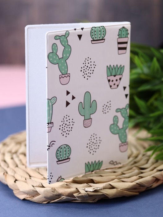 ОБЛОЖКА ДЛЯ ПАСПОРТА Succulents, плотность 600 мкм 