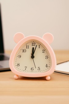 Часы-будильник «Cute ears», pink