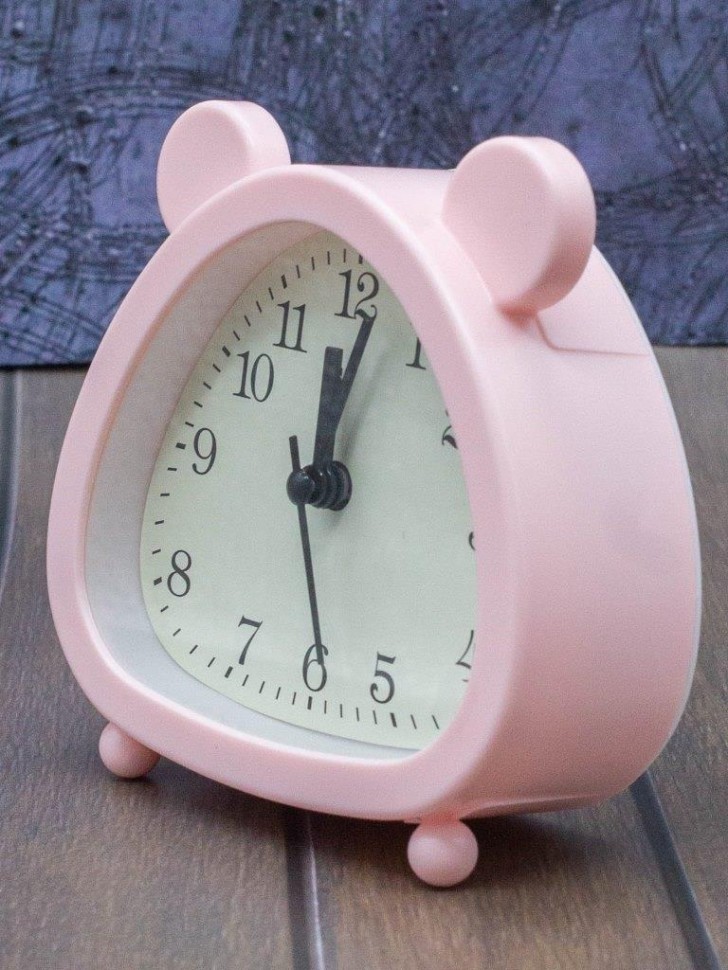 Часы-будильник «Cute ears», pink