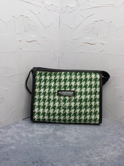 Косметичка &quot;Love you&quot;, green (16х21х7 см) 