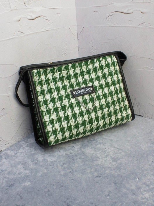 Косметичка &quot;Love you&quot;, green (16х21х7 см) 