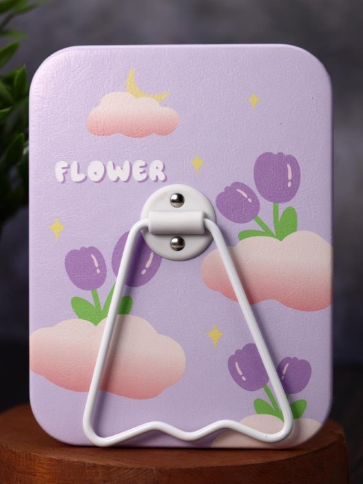 Зеркало настольное &quot;Flower&quot;, purple (16*12 см) 