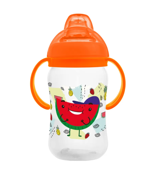 Бутылочка поильник &quot;Watermelon&quot; с силиконовым носиком и ручками (270 ml) 