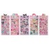 Лазерные наклейки (голография) Sanrio "Kuromi и друзья" (10*24 см), микс