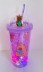 Тамблер с подсветкой iLikeGift &quot;Capybara turtle&quot;, purple (450 мл) 