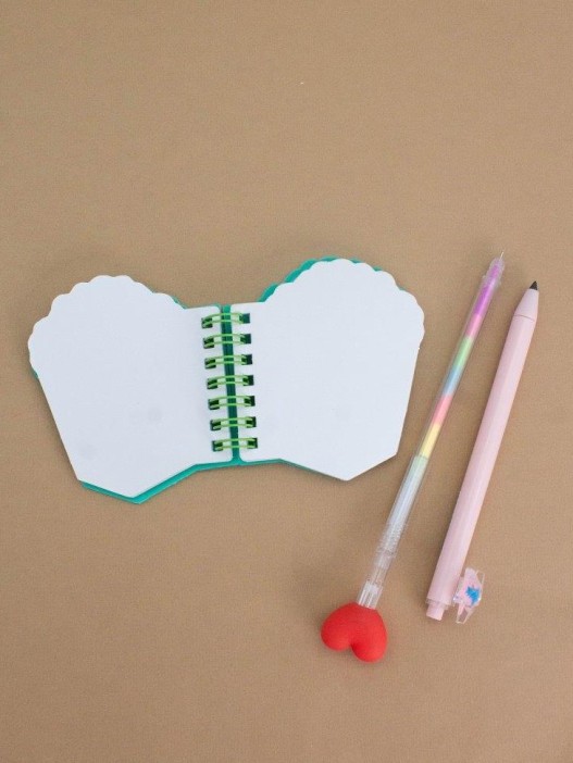 Блокнот фигурный ПВХ на гребне А6 &quot;Popcorn&quot; 9*10 см 70 гр 