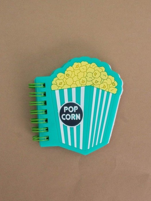 Блокнот фигурный ПВХ на гребне А6 &quot;Popcorn&quot; 9*10 см 70 гр 