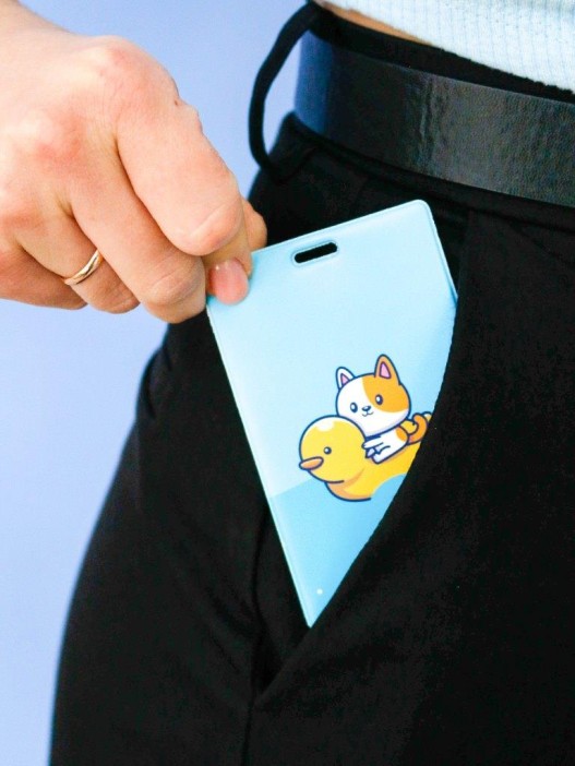 Держатель для карт «Duck and cat» (6,5 х 10,4 см) 