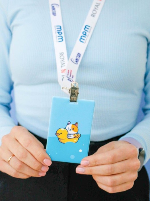 Держатель для карт «Duck and cat» (6,5 х 10,4 см) 