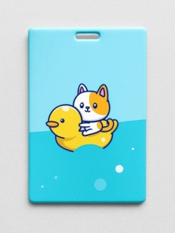 Держатель для карт «Duck and cat» (6,5 х 10,4 см)