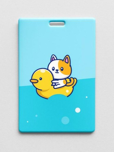 Держатель для карт «Duck and cat» (6,5 х 10,4 см)