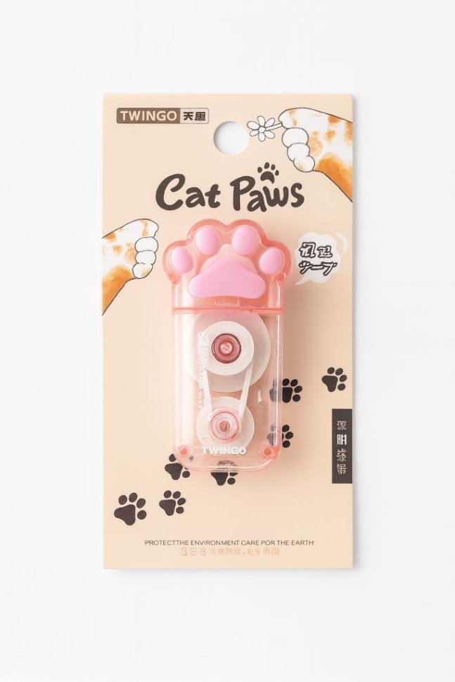 Корректор "Big paw", 6м*5мм, pink