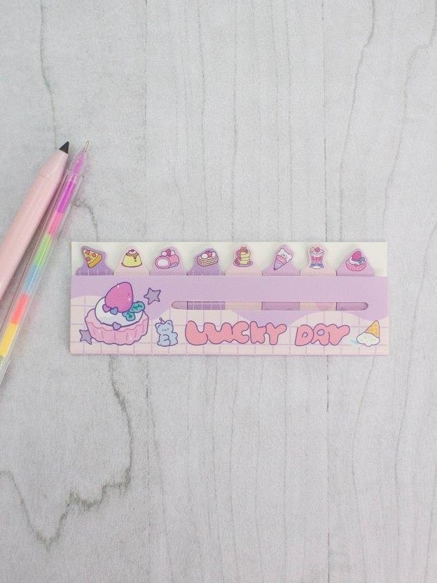 Стикеры закладки "Lucky day", pink
