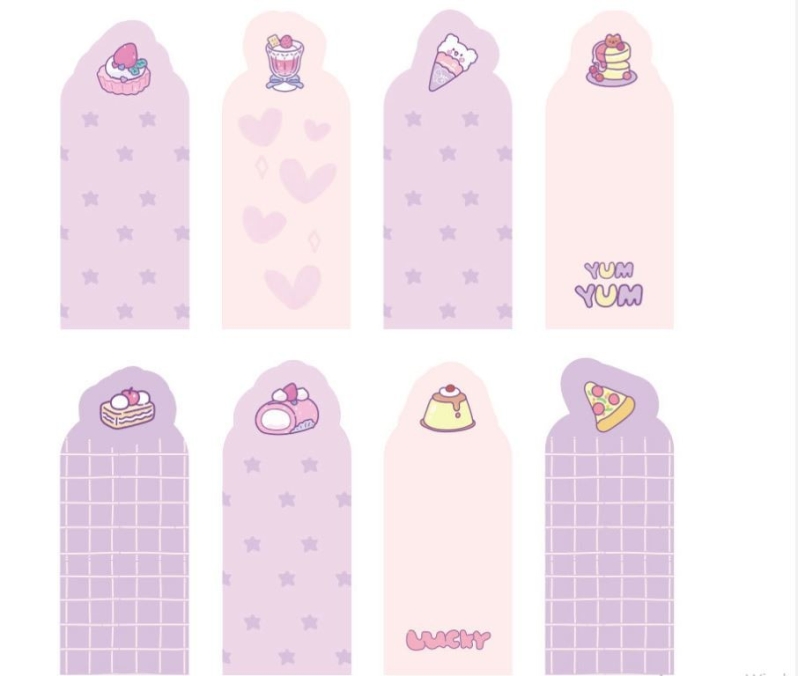 Стикеры закладки "Lucky day", pink