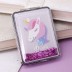 Зеркало-шейкер раскладное &quot;Sparkles unicorn&quot;, purple (8*6 см) 