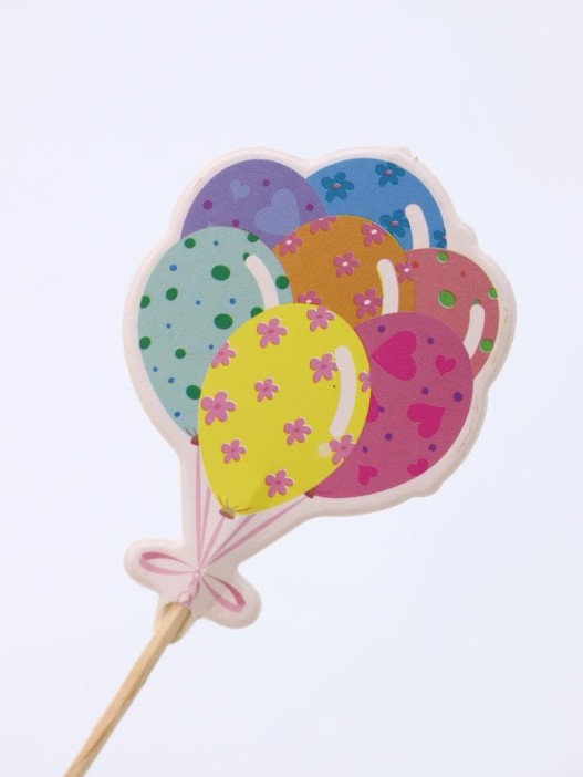 Набор шпажек для торта 12 шт. &quot;Festive balloons&quot; (8 см) 