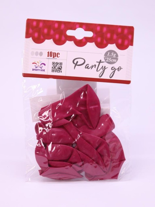 Набор воздушных шаров 10 шт. &quot;Timeless&quot;, wine red (25 см) 