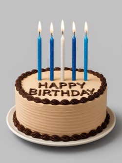 Набор свечей 12 шт. "Blue glow", (9 см)