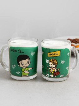 Набор кружек "Love is...Как в первый раз", 320 мл, стекло