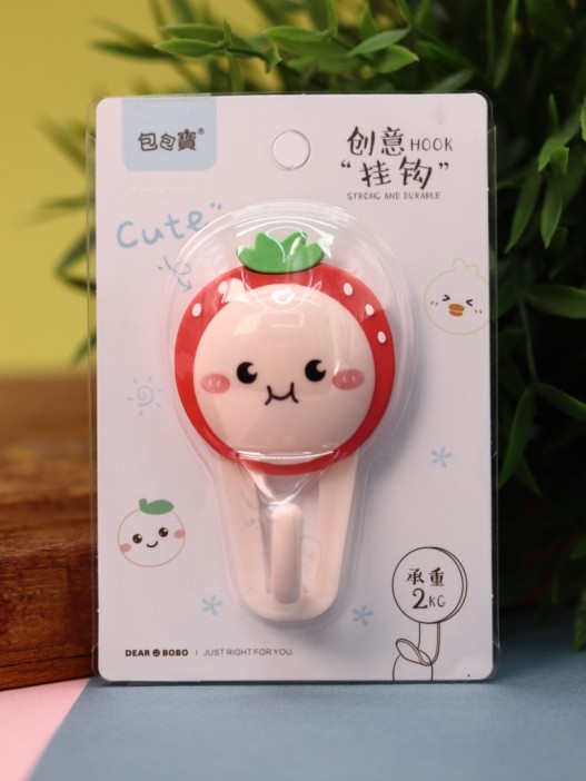 Крючок на липучке «Berry», red 